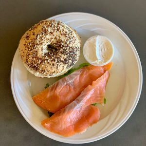 Bagel with Nova Salmon and Cream Cheese